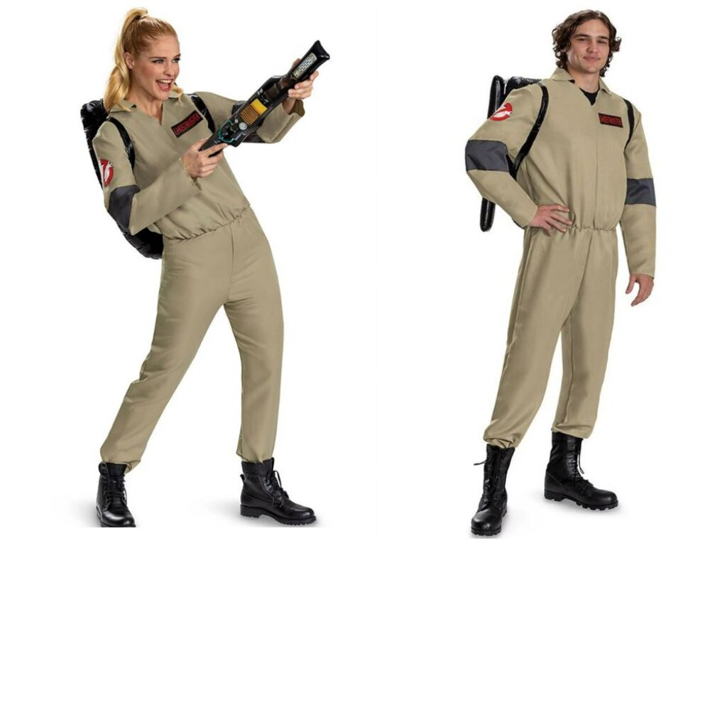 Ghostbusters Halloween Costume 38/40 Frozen Empire Jumpsuit 3pc Adult Unisex